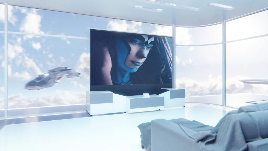 27 Elegant Home Theater Ideas for Basement with Cabinet 3 ANDROMEDA - Premier Ultra Short Throw Projector Cabinet