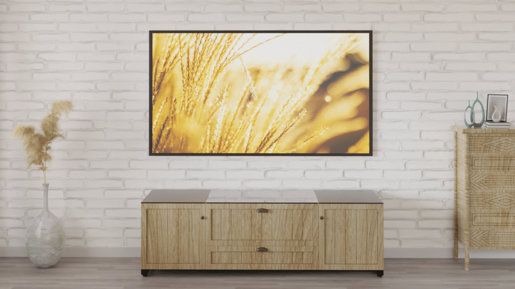 Wide ultra short throw projector cabinet for fixed screens with fixed UST compartment – Southern Farm Collection