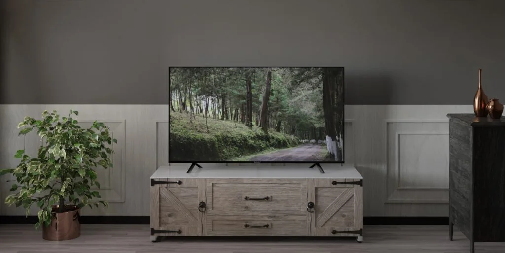 Built-In Vs. Freestanding Entertainment Center Cabinets 3 Shop SFC Prometheus Wide : The Ultimate TV Credenza | Aegis AV Cabinets