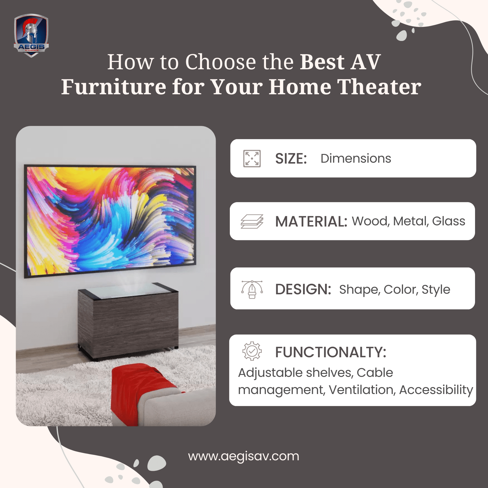 How to Choose the Best AV Furniture for Your Home Theater - Aegis AV Cabinets