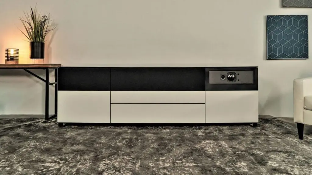 Top 10 Large Entertainment Centers That Define Modern Luxury 3 Prometheus Wide | Spacious TV Credenza | Modern Entertainment Center