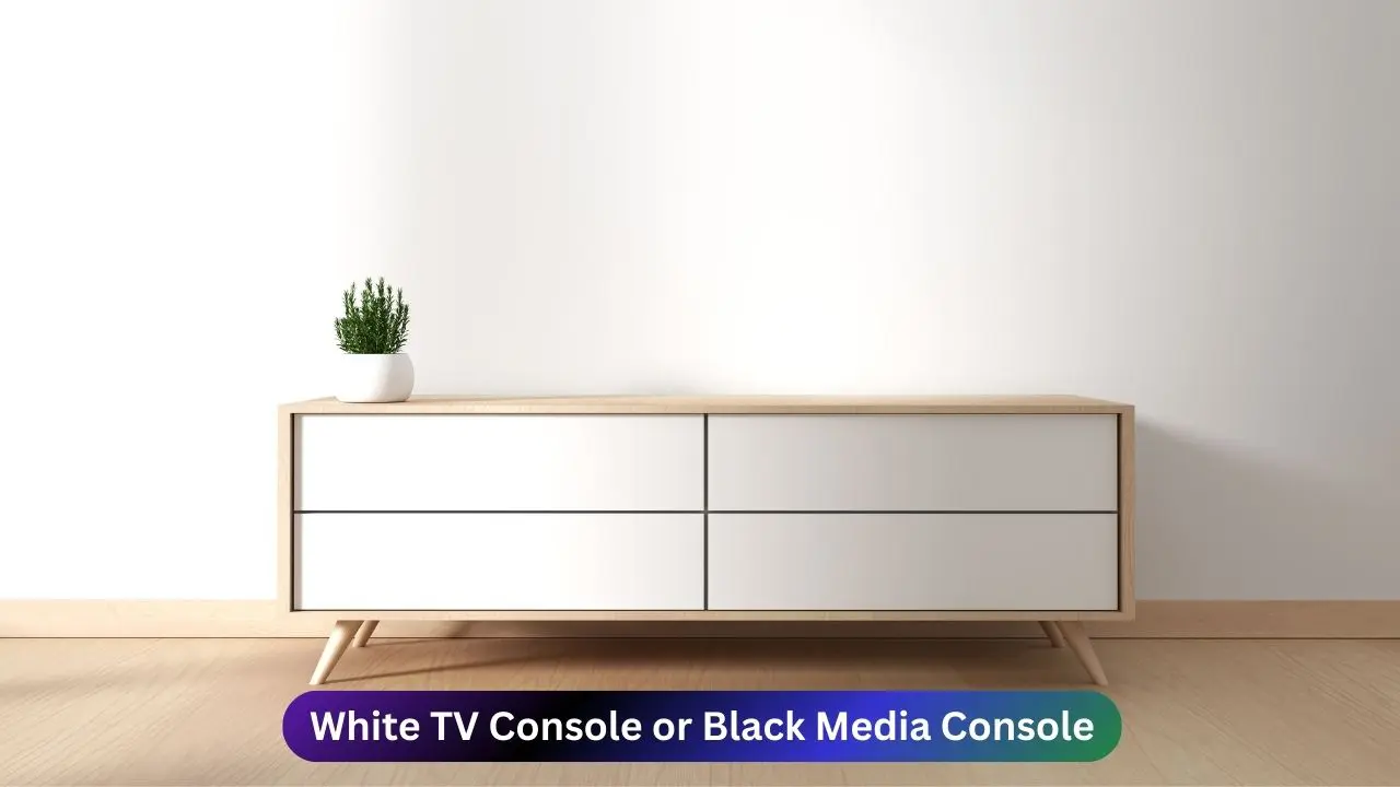 White TV Console or Black Media Console? Find Your Perfect Match! 1 White TV Console or Black Media Console - Find Your Perfect Match!