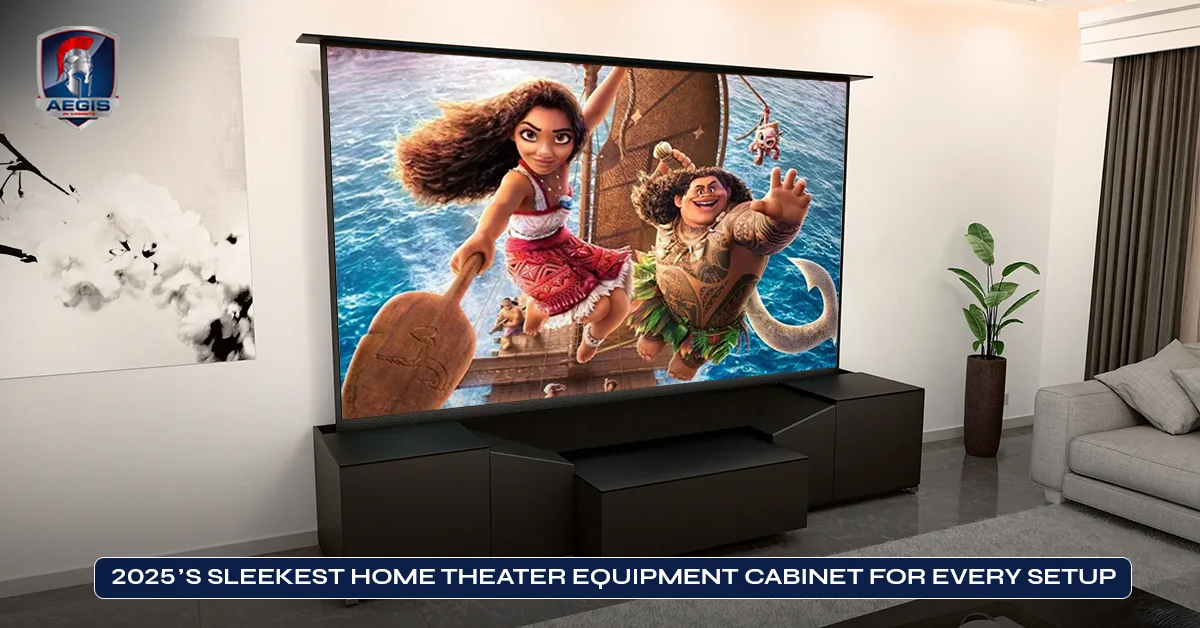 Sleekest Home Theater Equipment Cabinet