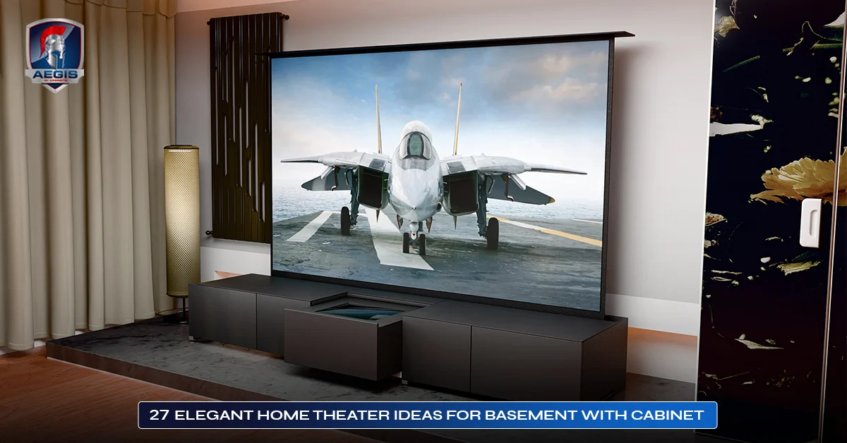 27 Elegant Home Theater Ideas for Basement with Cabinet 1 27 Elegant Home Theater Ideas for Basement with Cabinet