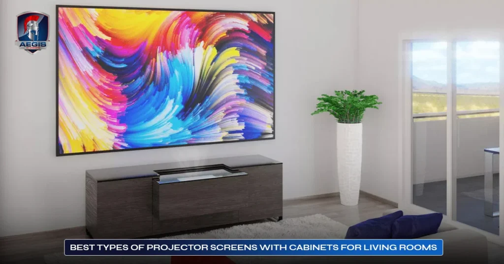 Best Types of Projector Screens with Cabinets for Living Rooms