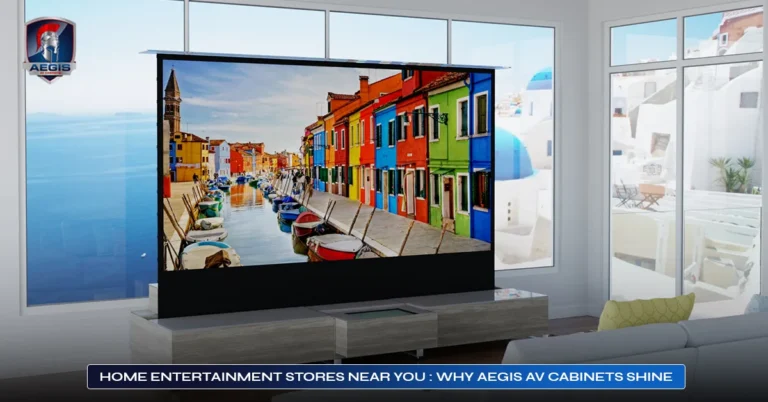 Home Entertainment Stores Near You: Why Aegis AV Cabinets Shine 4 Home Entertainment Stores Near You – Luxury AV, Fast Delivery