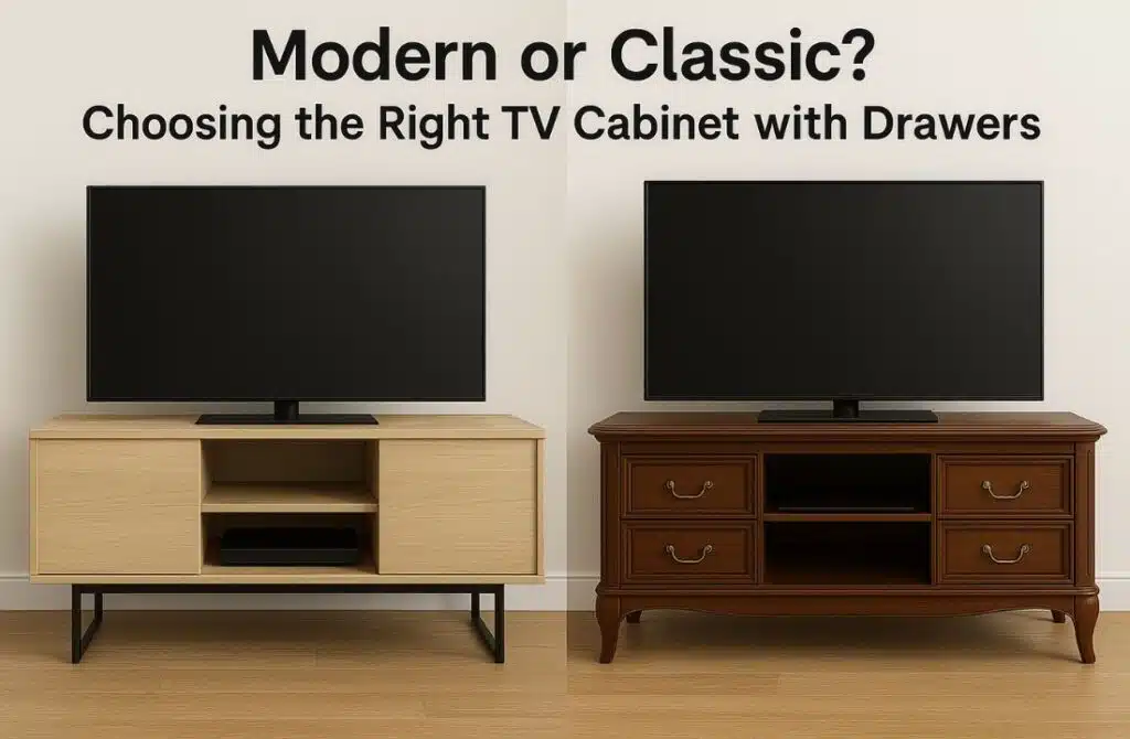 Modern or Classic? Choosing the Right TV Cabinet with Drawers 2 Modern or Classic Choosing the Right TV Cabinet with Drawers