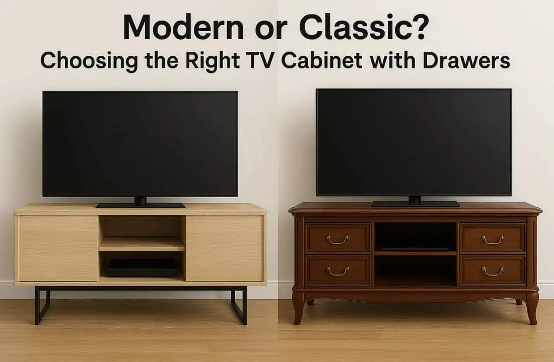 Modern or Classic? Choosing the Right TV Cabinet with Drawers 1 Modern or Classic Choosing the Right TV Cabinet with Drawers