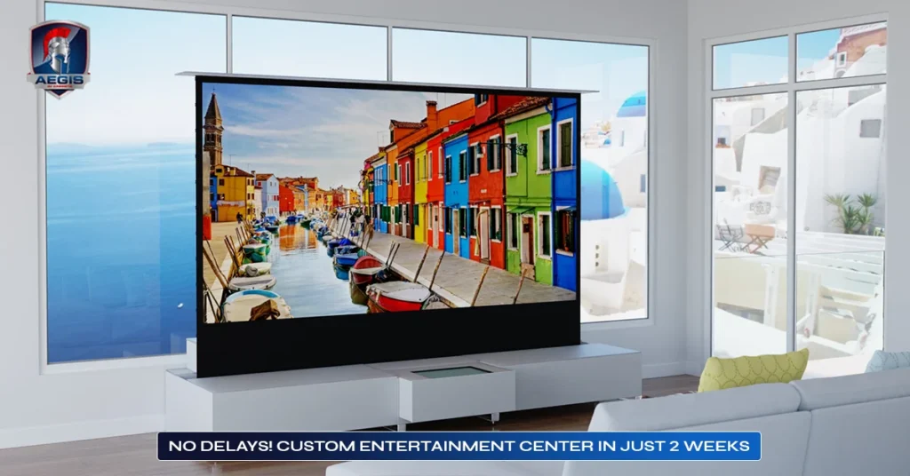 No Delays! Custom Entertainment Center in Just 2 Weeks