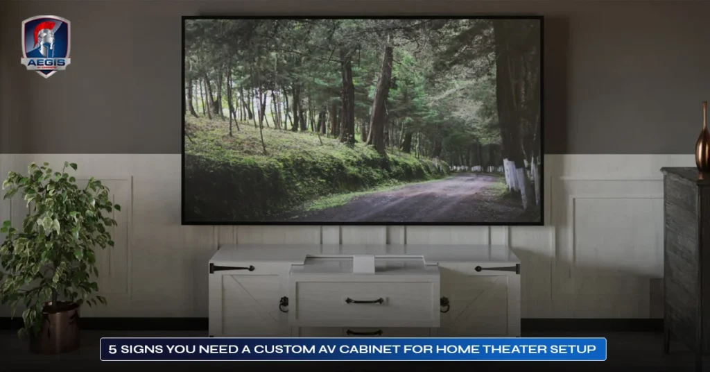 5 Signs You Need a Custom AV Cabinet for Home Theater Setup