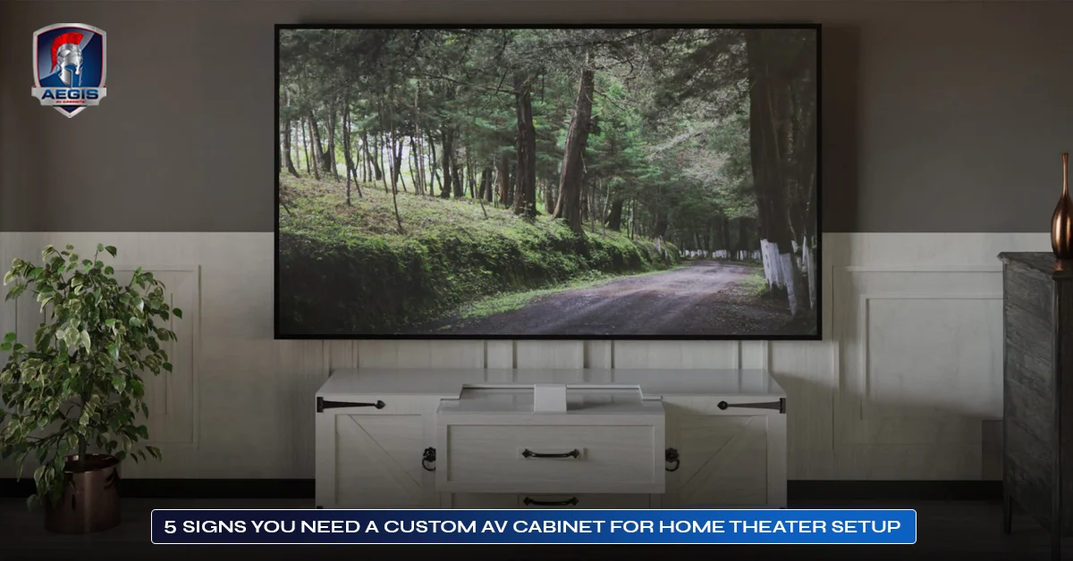 5 Signs You Need a Custom AV Cabinet for Home Theater Setup