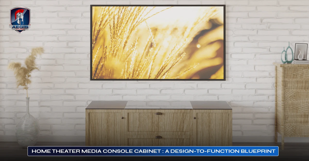 Home Theater Media Console Cabinet: A Design-To-Function Blueprint 2 Home Theater Media Console Cabinet: A Design-To-Function Blueprint